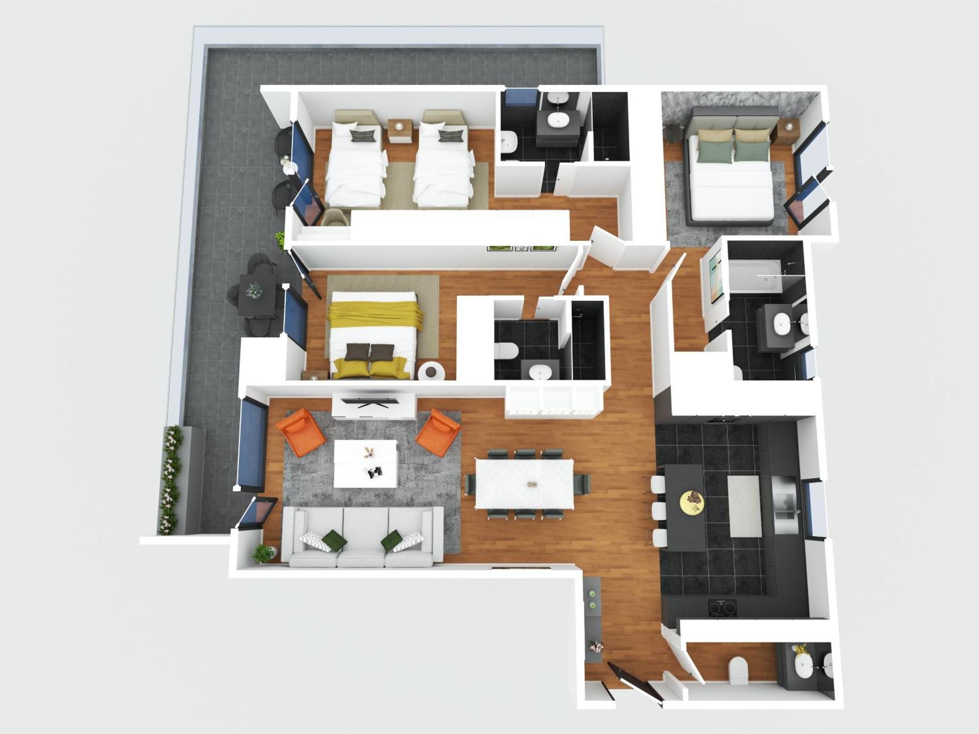 Panoramic Bay And Sea Views - Luxury 3-bed Flat